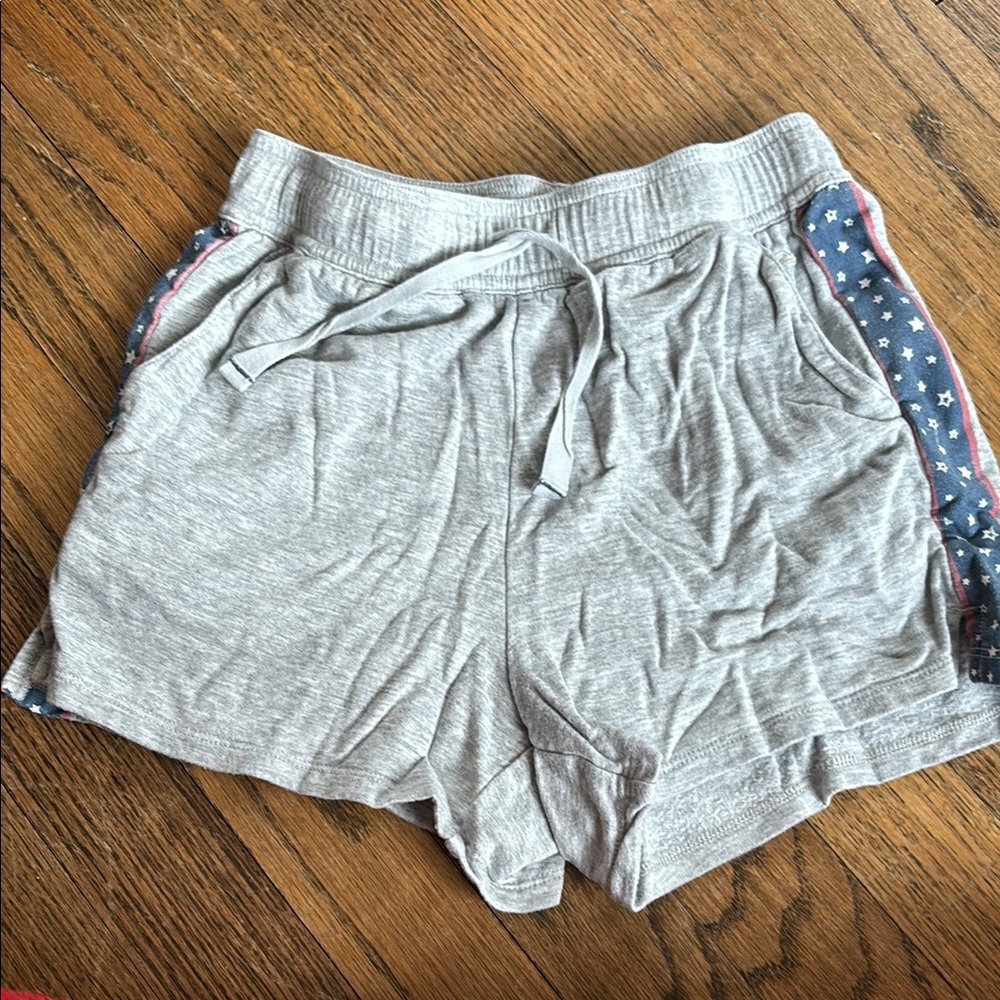 Gray girls  Shorts with Star Pattern